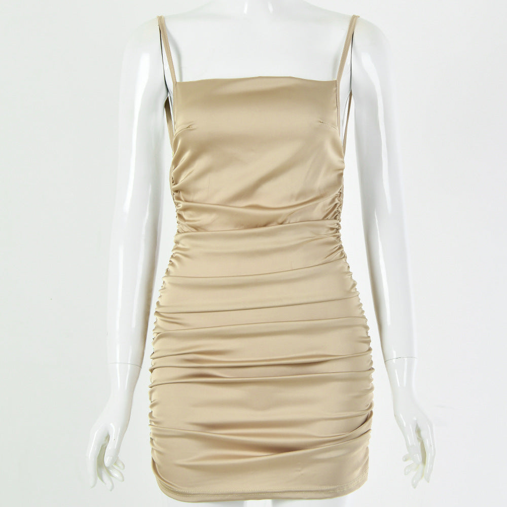 Atelette Lace Up Hip Dress