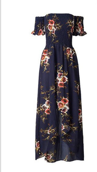 Le-Eva long dress women Off shoulder beach summer dresses