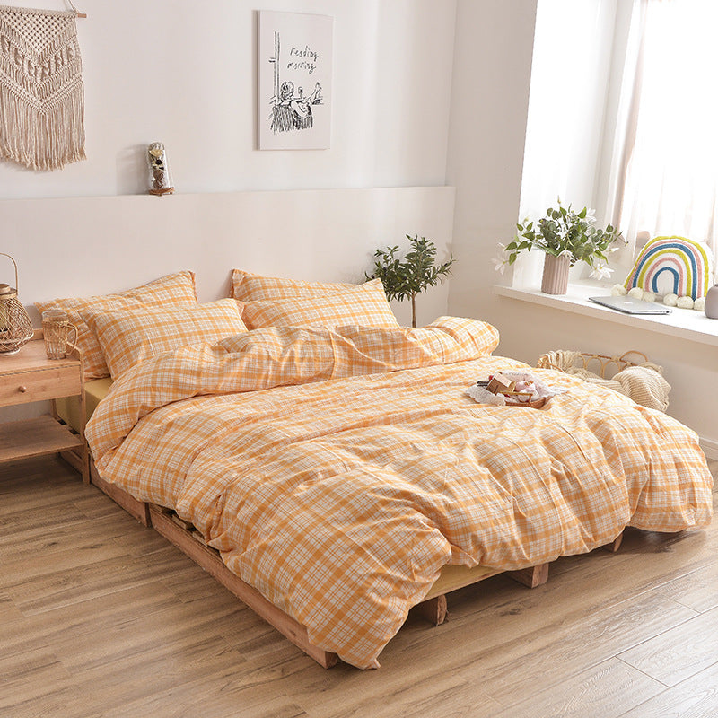 Four Piece Cotton Washed Cotton Set