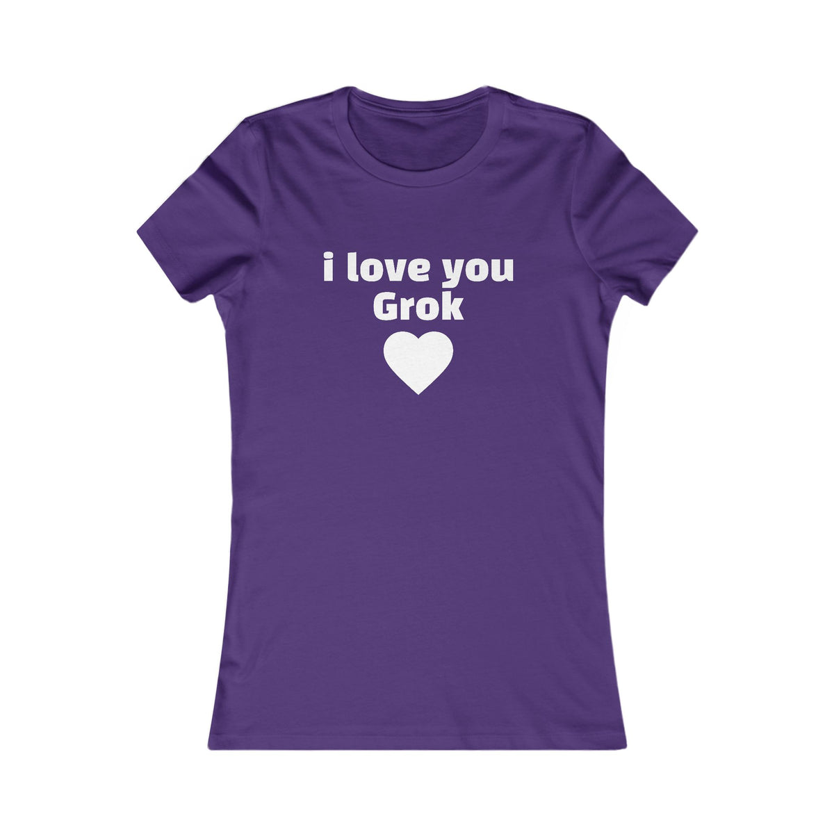 I Love You Grok Women's Tee — Minimalist Romantic Graphic Shirt