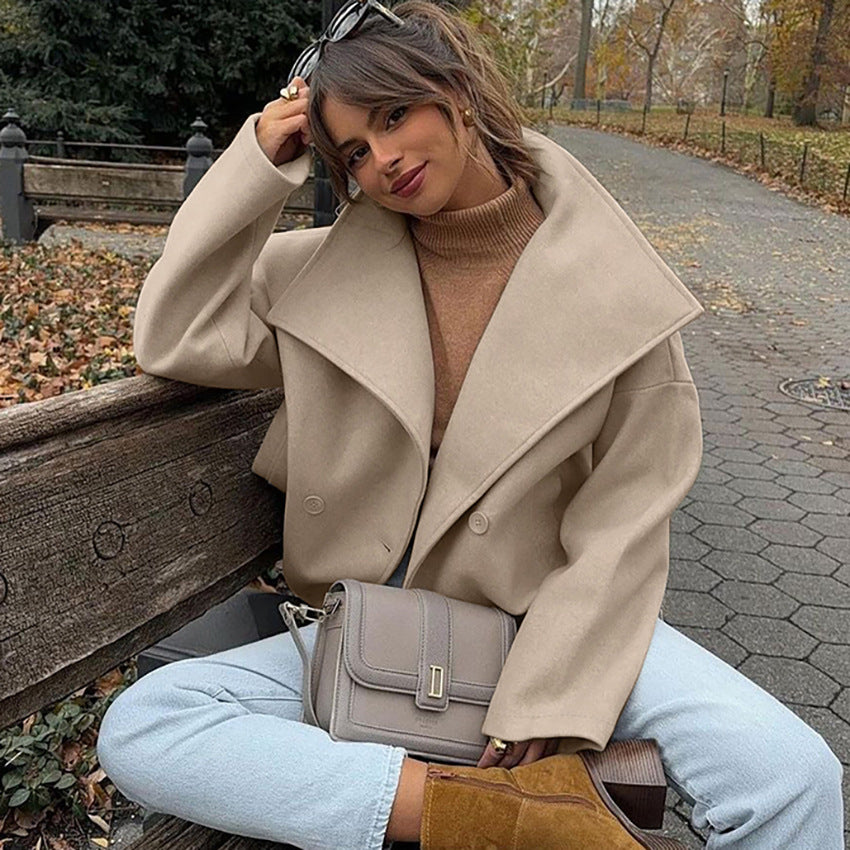 Long-sleeved Woolen Coat