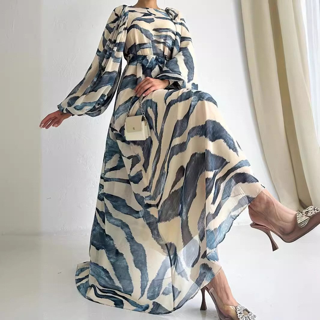 Chiffon Elegant with Belt Dress