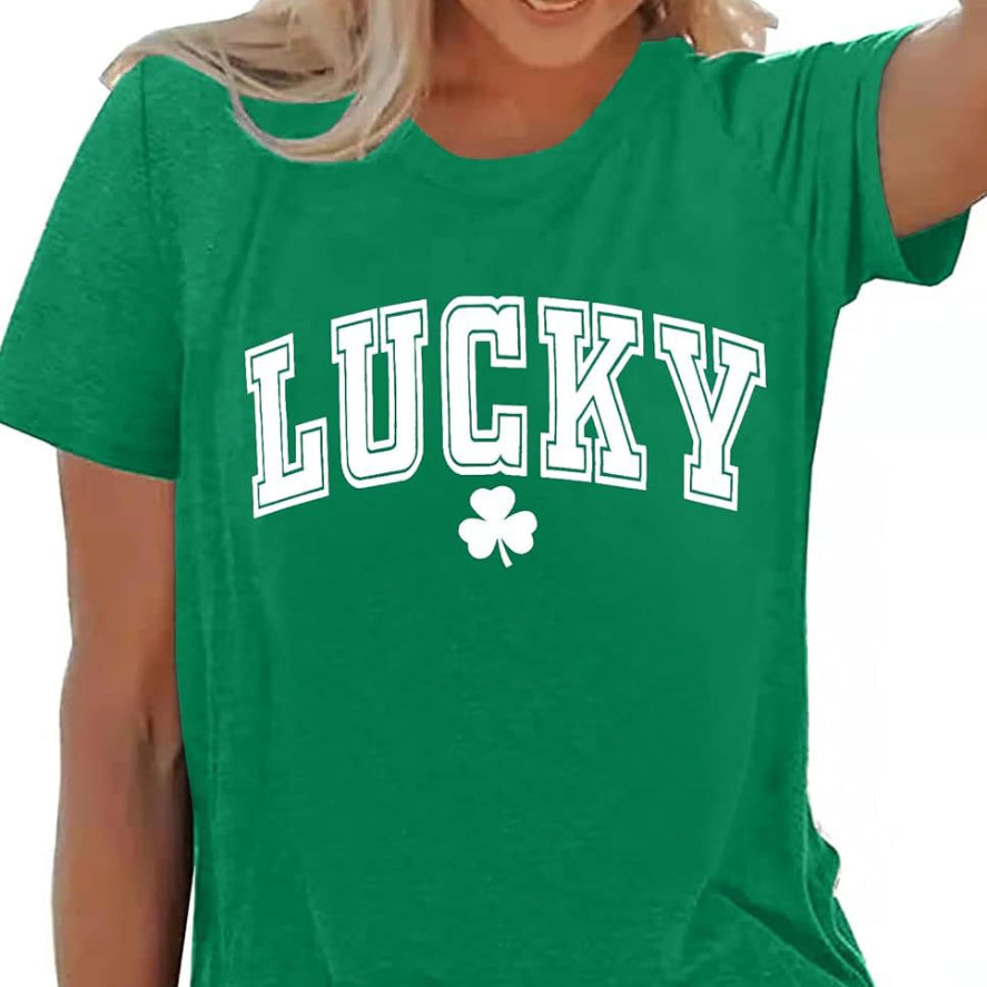 Patricks Day Shirts For Women Irish Shamrock Tshirts Gra