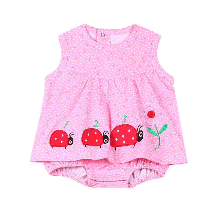 Girls Dress Summer Summer Summer Baby Princess Dress Skirt Skirt Conjoined 0-1 Years Old Female Baby Summer