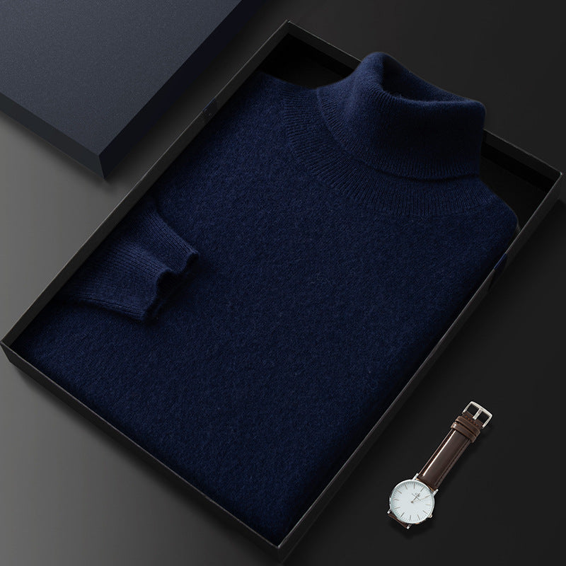 Men's High Casual Knitted Cashmere Sweater