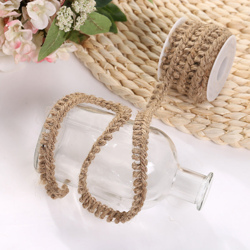 Handmade DIY Wedding Christmas Green Leaf Twine Decoration Multi-style Roll Lace Ribbon
