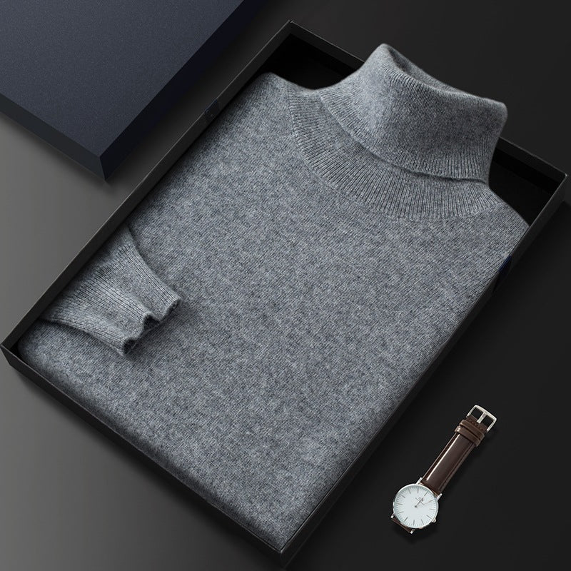 Men's High Casual Knitted Cashmere Sweater