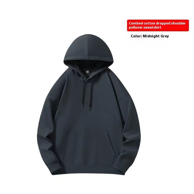 330g Autumn Full Terry Round Neck Sweater For Men