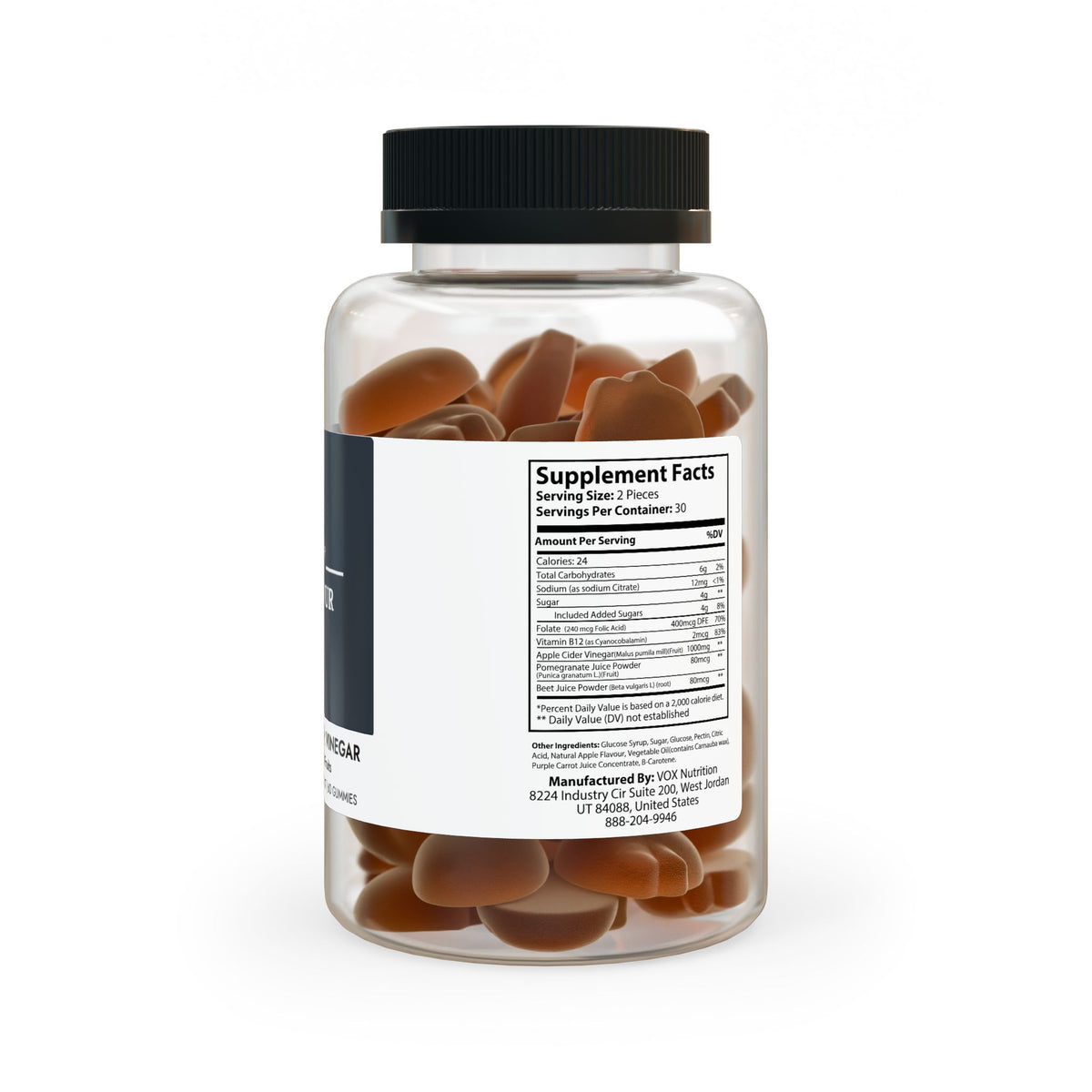 Apple Cider Vinegar Gummies (60 Gummies)