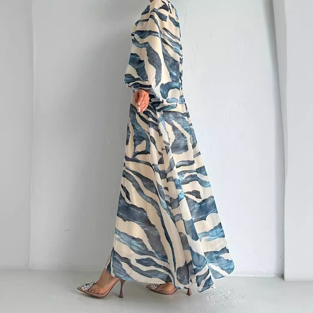 Chiffon Elegant with Belt Dress