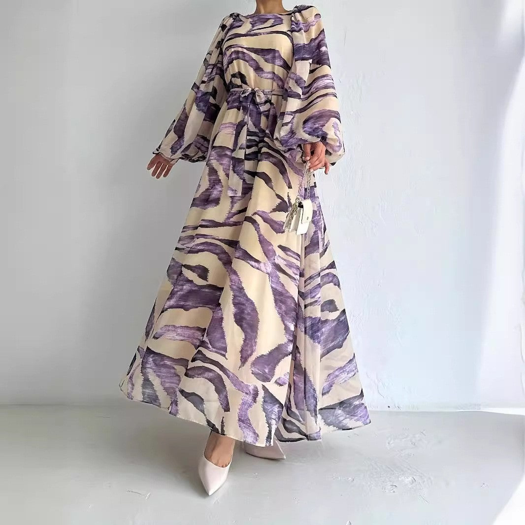 Chiffon Elegant with Belt Dress