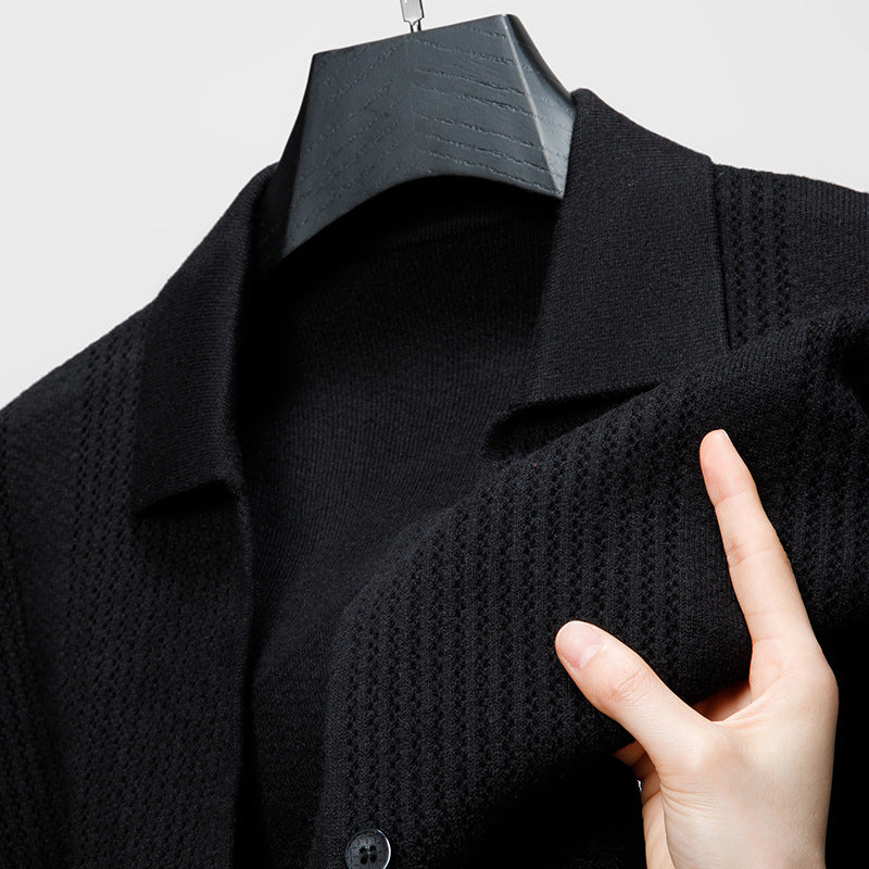 Knitted Cardigan for Young Men Sweater