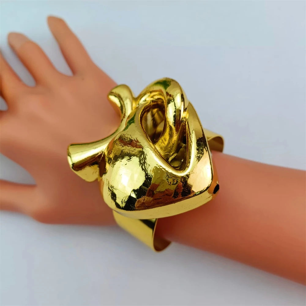 مجموعة إكسسوارات الموضة FAB-UR المطلية بالذهب عيار 24 قيراطًا والمكونة من 4 قطع