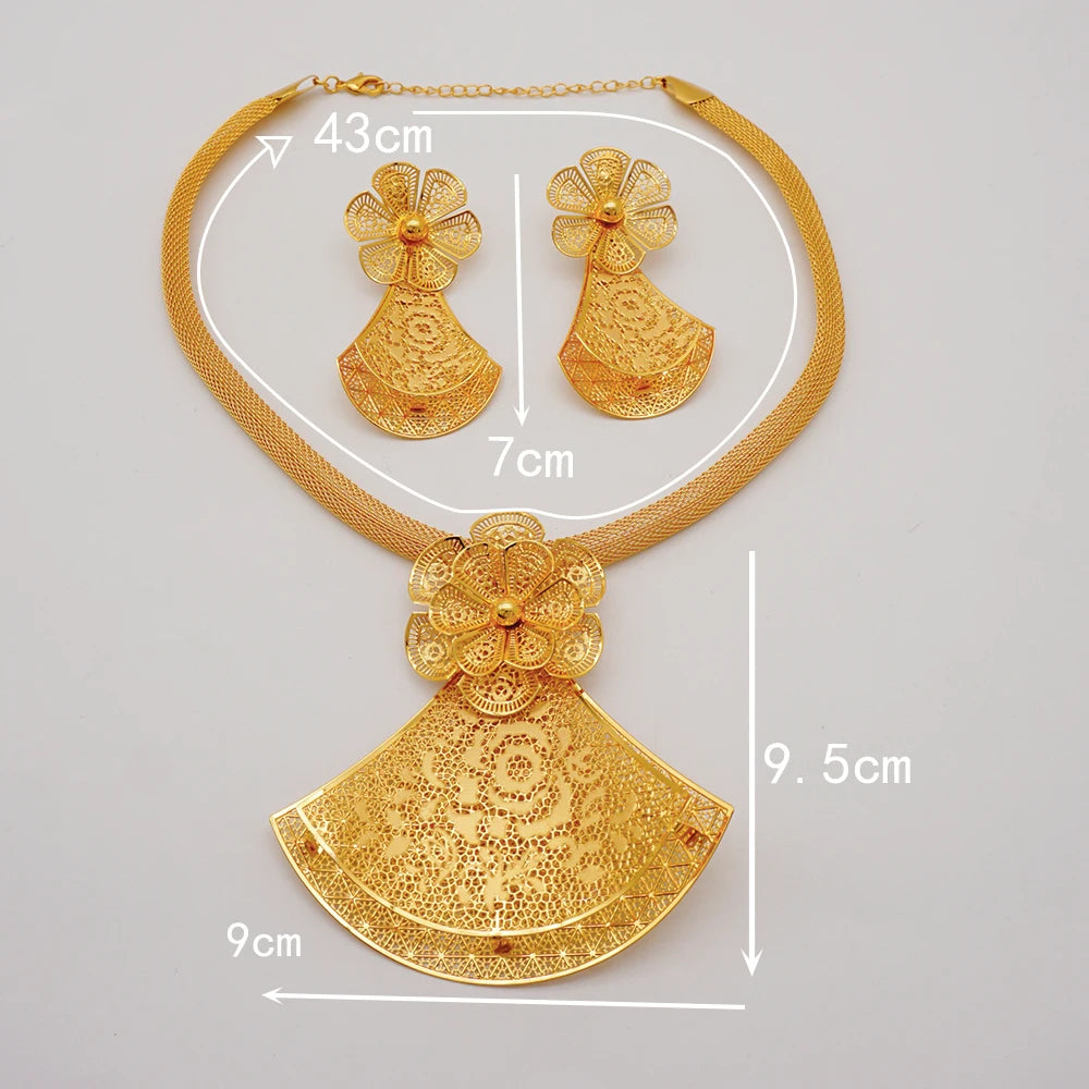 Gold Flower Set = Fashion Accessories