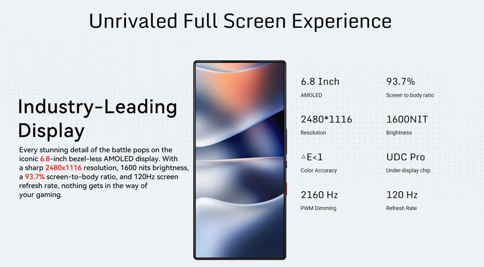 RedMagic 9s Pro 5G Global Version Gaming Phone 6.8" Snapdragon 8 Gen 3 Leading Version 6500mAh 80W Charge 50MP NFC