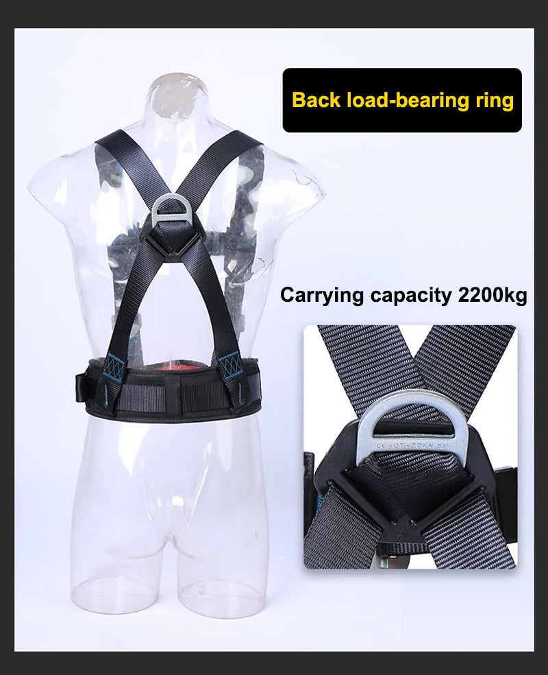 Three-Point Half Body Work Safety Harness Outdoor Rock Climbing Electrician Construction Wear-resistant Protective Safety Belt