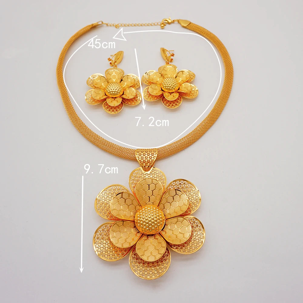Gold Flower Set = Fashion Accessories
