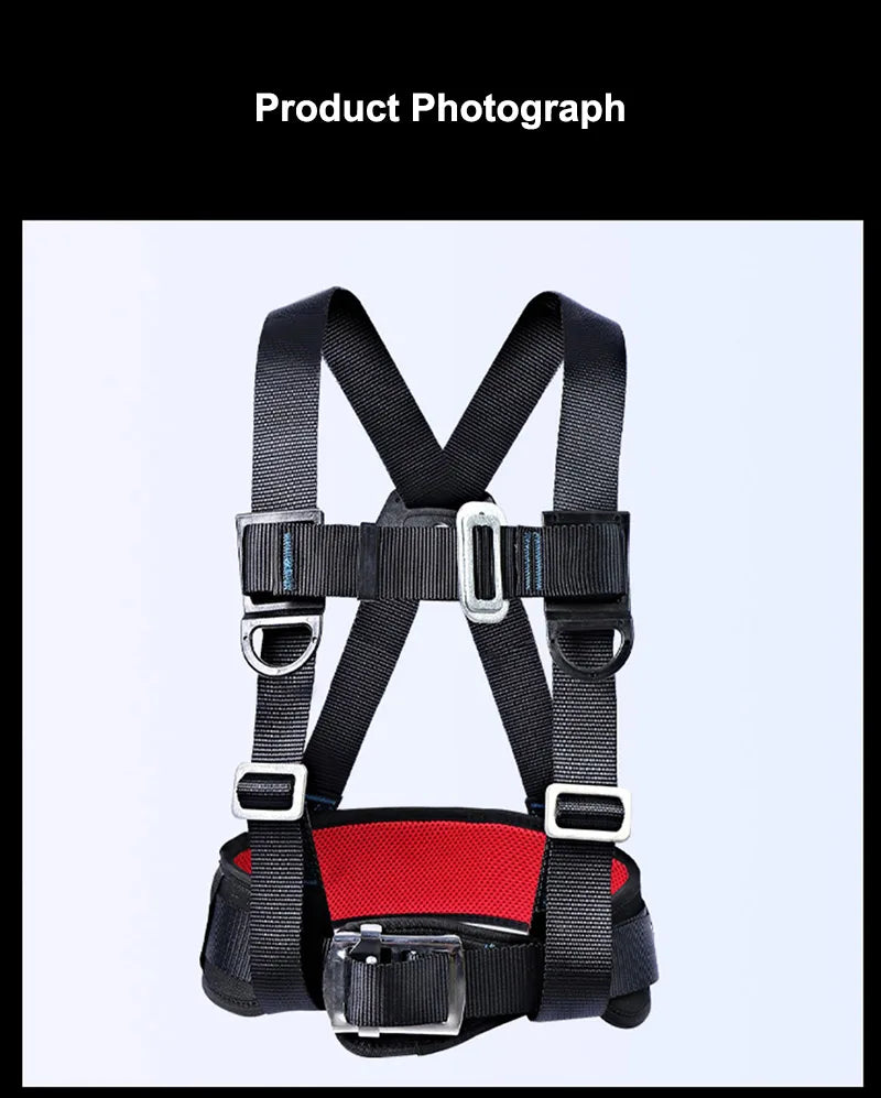 Three-Point Half Body Work Safety Harness Outdoor Rock Climbing Electrician Construction Wear-resistant Protective Safety Belt