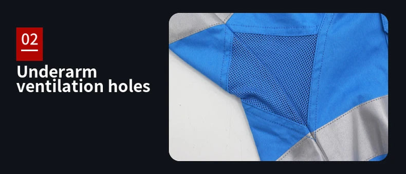 Hi Vis Shirt Safety Work Shirt Cotton Workwear Long Sleeve Reflective Shirt Men Construction