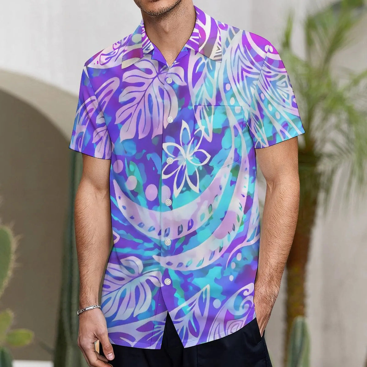 Fishtail Island Dress & Matching Hawaiian Men Shirt