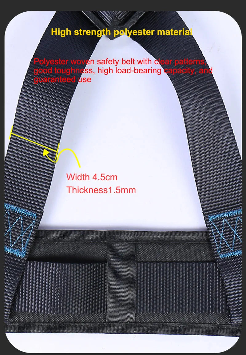 Three-Point Half Body Work Safety Harness Outdoor Rock Climbing Electrician Construction Wear-resistant Protective Safety Belt