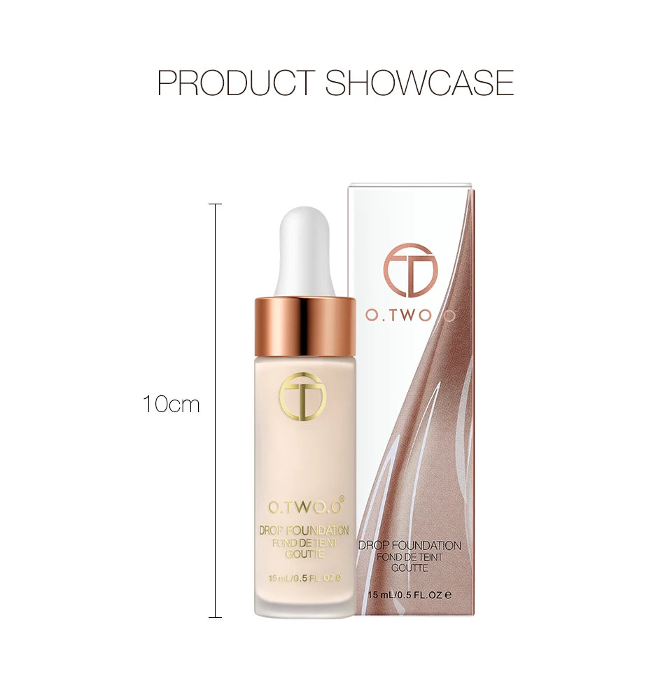 Liquid Foundation Oil Free Makeup Base Waterproof Full Coverage Concealer Lasting Liquid Face BB Cream Cosmetic