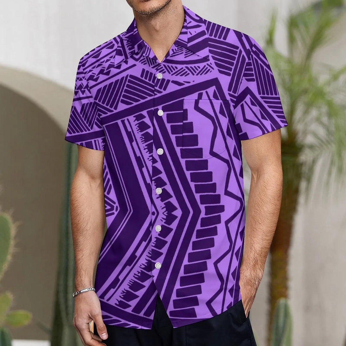 Fishtail Island Dress & Matching Hawaiian Men Shirt