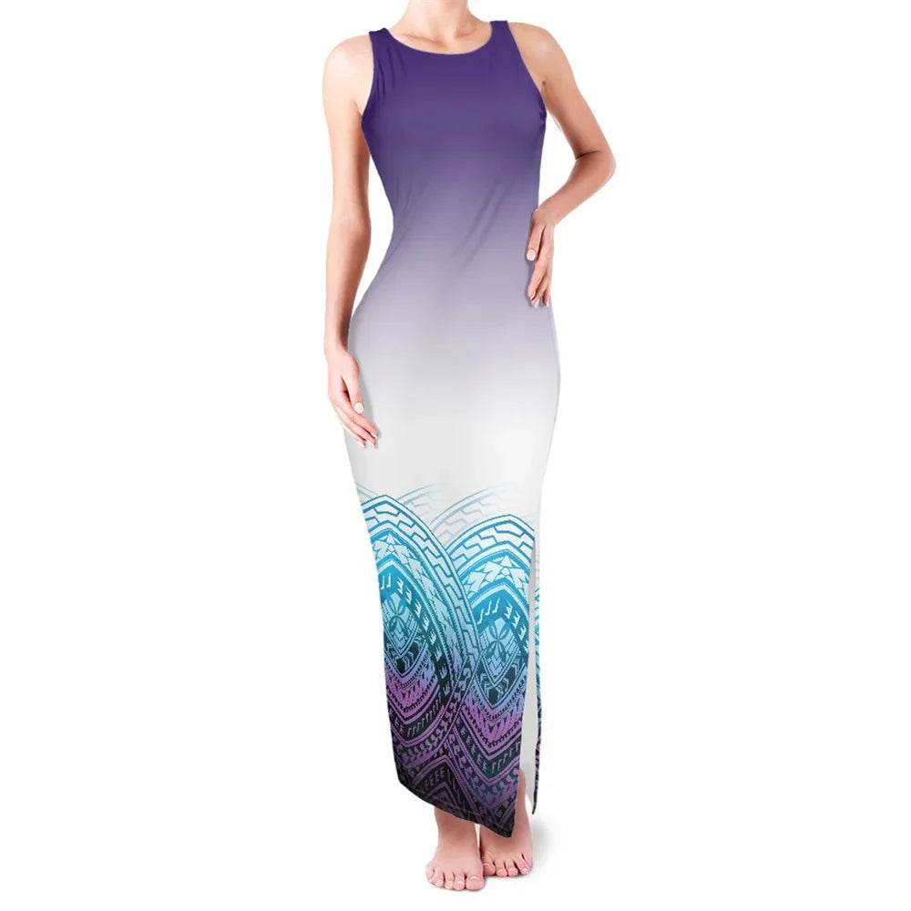 Sleeveless Slit Evening Dresss