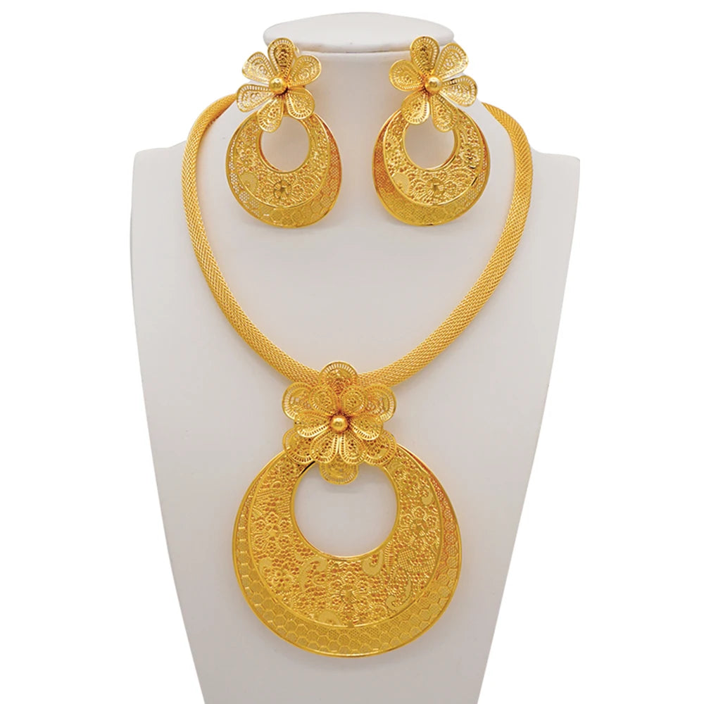 Gold Flower Set = Fashion Accessories