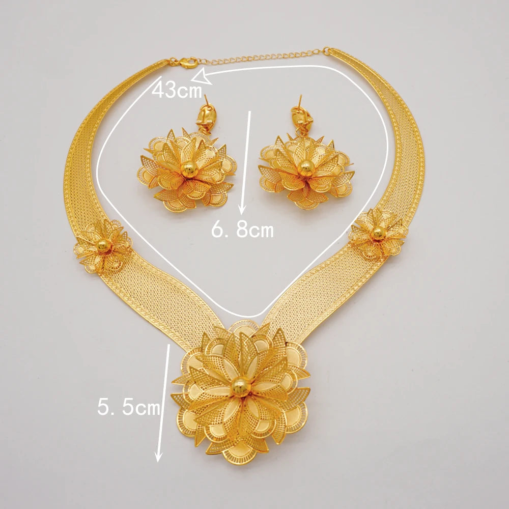 Gold Flower Set = Fashion Accessories