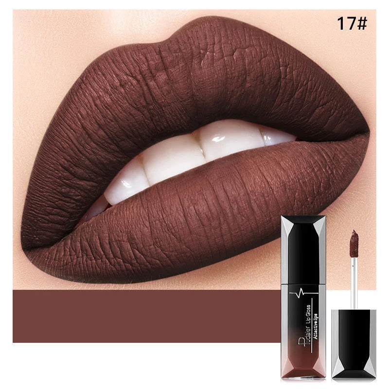 Sexy Matte Long Lasting Lip-gloss Liquid Lipstick Waterproof And Non Stick 21 Colors Lipstick