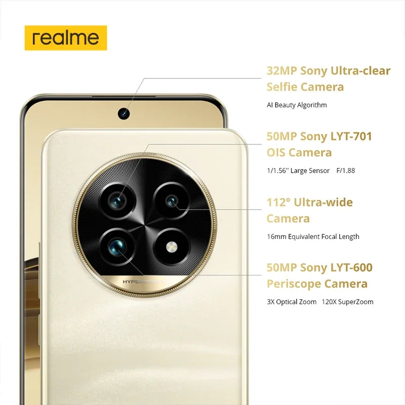 Realme 13 Pro+ 5G Smartphone Snapdragon 7s Gen 2 realme 13 Pro Plus 50MP Camera 5200mAh 80W Battery NFC OTG
***Free Shipping***