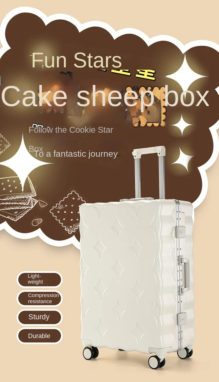 24/26/28 Inch Fashion Suitcase Large capacity Multifunctional Pull Rod Luggage 20 inch Charging Boarding Password Trolley Case