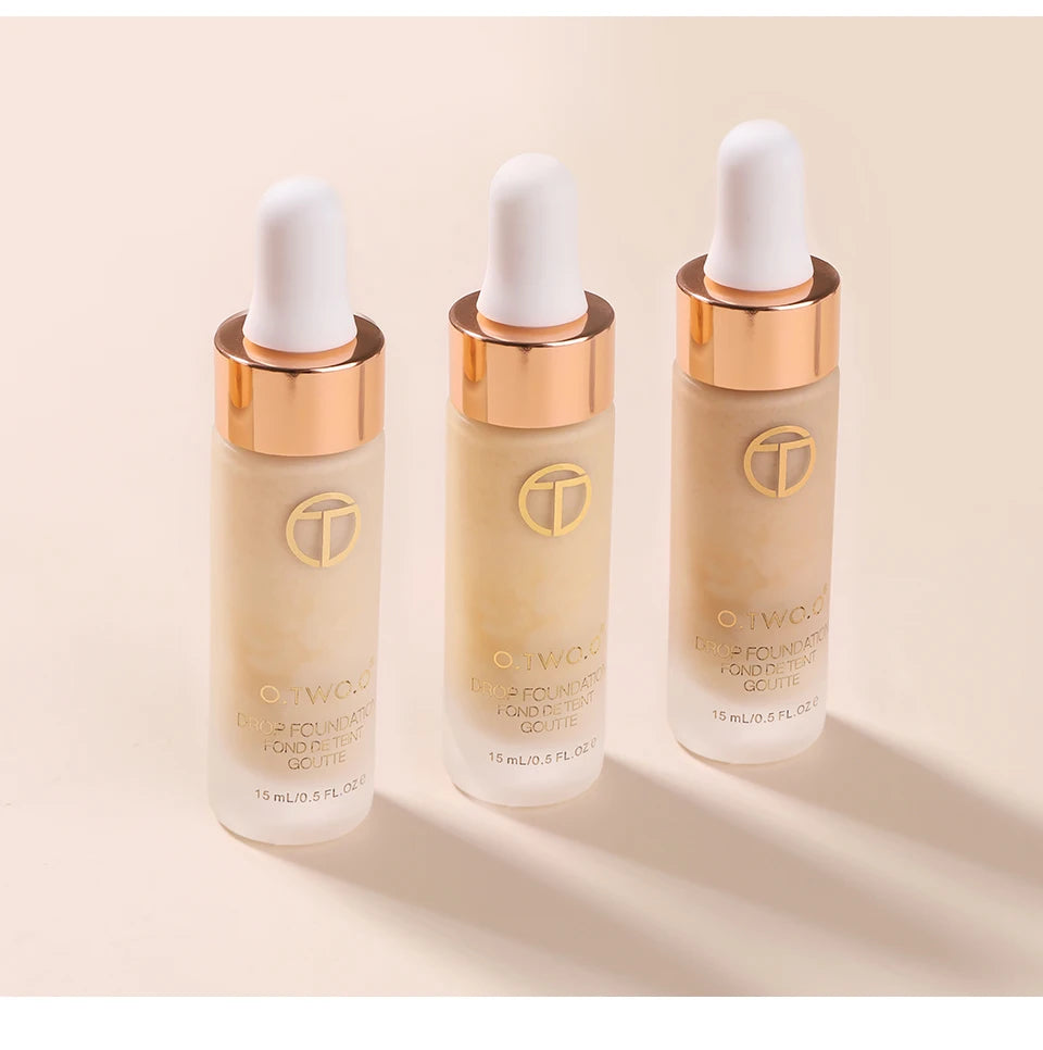 Liquid Foundation Oil Free Makeup Base Waterproof Full Coverage Concealer Lasting Liquid Face BB Cream Cosmetic