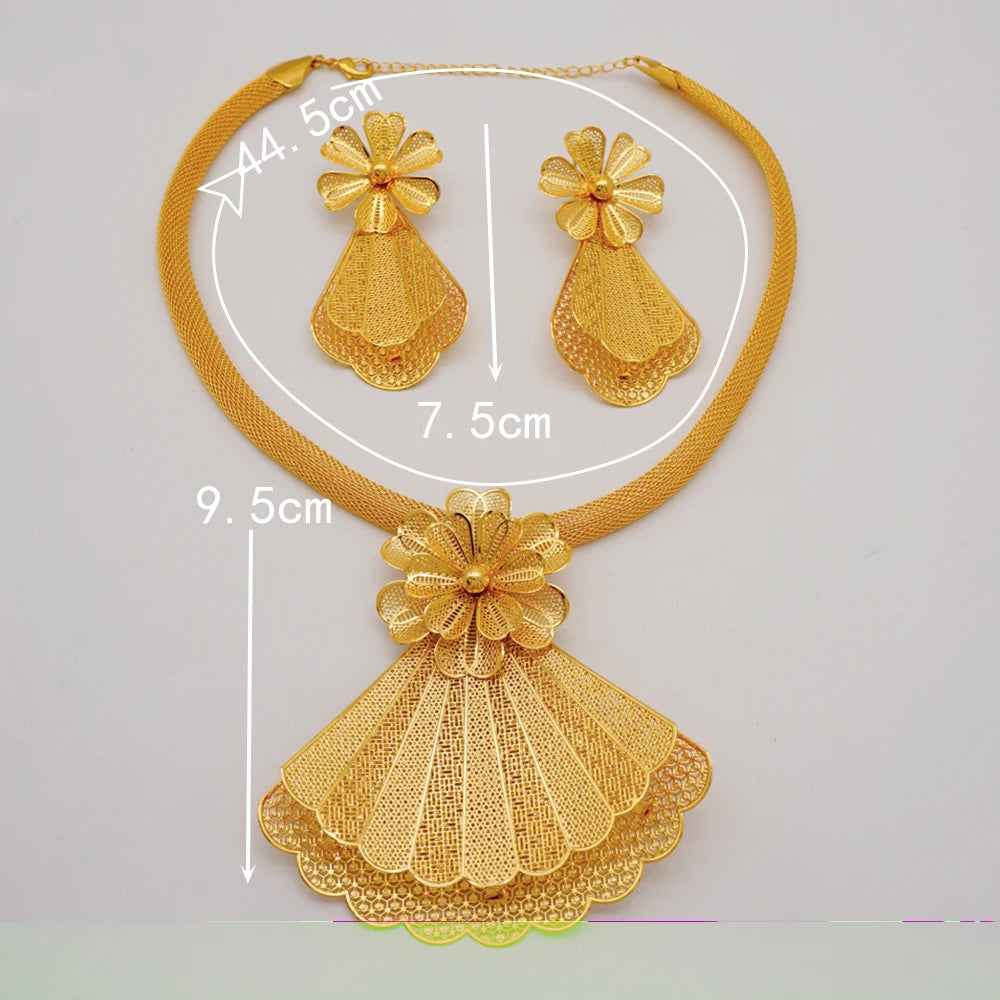 Gold Flower Set = Fashion Accessories