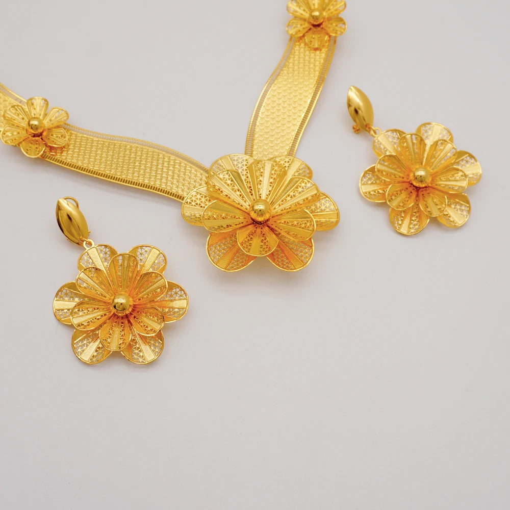 Gold Flower Set = Fashion Accessories