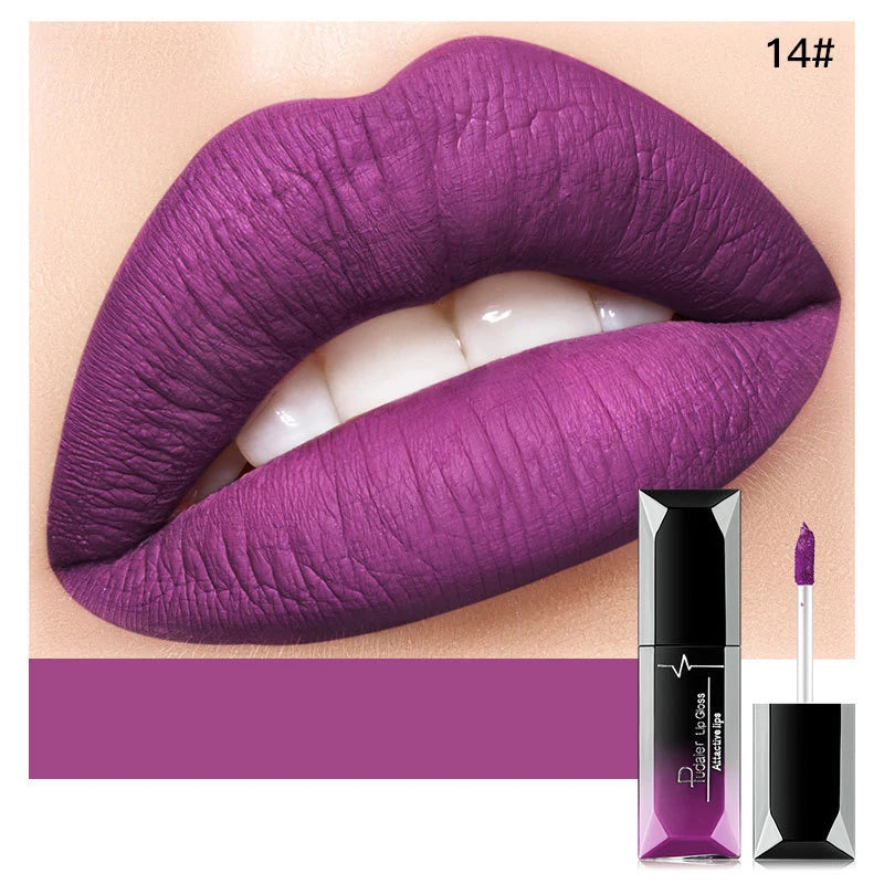 Sexy Matte Long Lasting Lip-gloss Liquid Lipstick Waterproof And Non Stick 21 Colors Lipstick