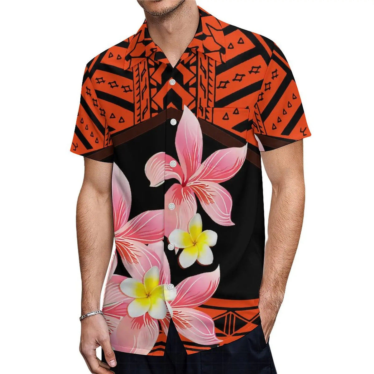 Fishtail Island Dress & Matching Hawaiian Men Shirt