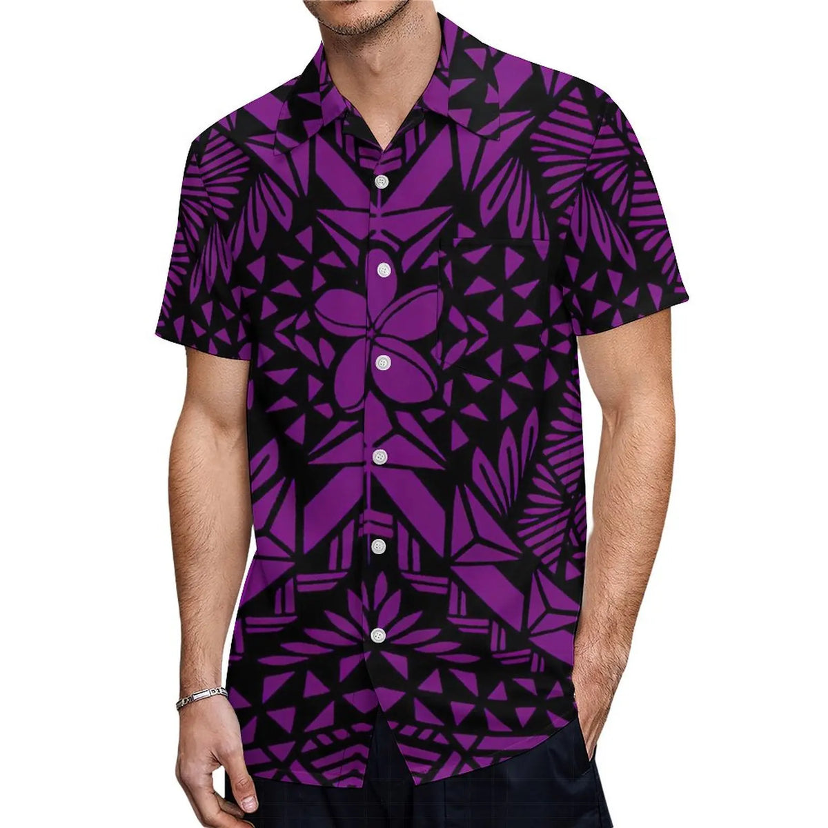 Fishtail Island Dress & Matching Hawaiian Men Shirt