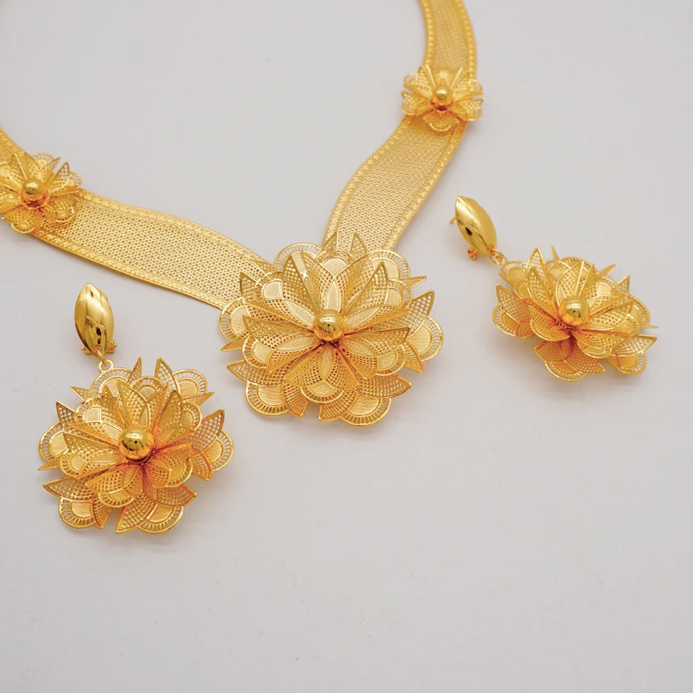 Gold Flower Set = Fashion Accessories