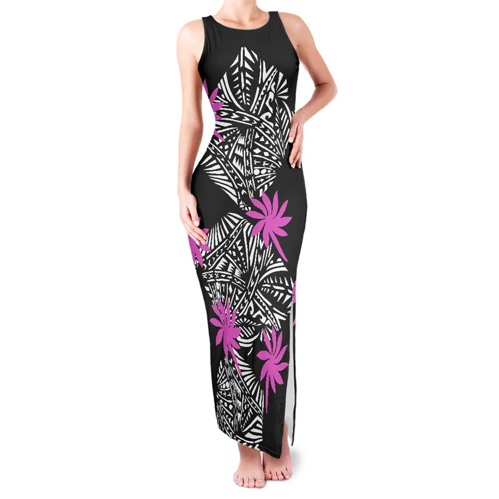 Sleeveless Slit Evening Dresss