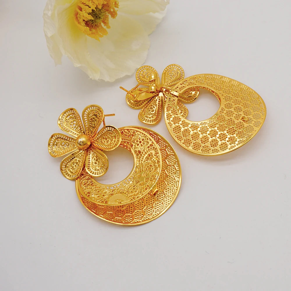 Gold Flower Set = Fashion Accessories