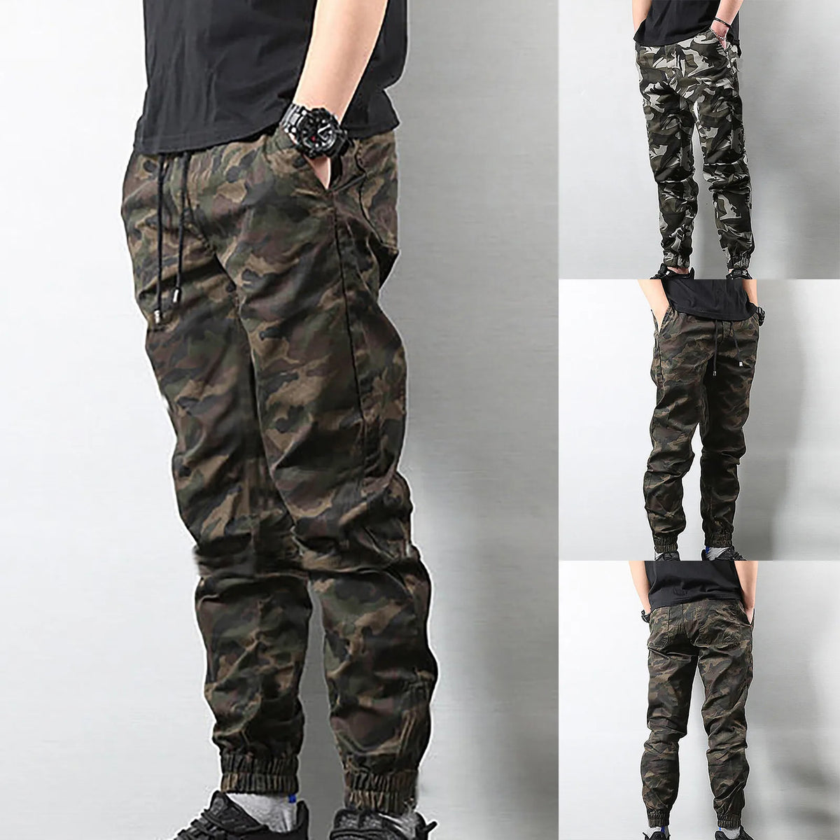 Cotton Casual Pants - Camouflage