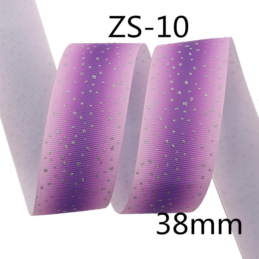 Ribbon 38mm Hot Laser Silver Original Pattern Ribbon