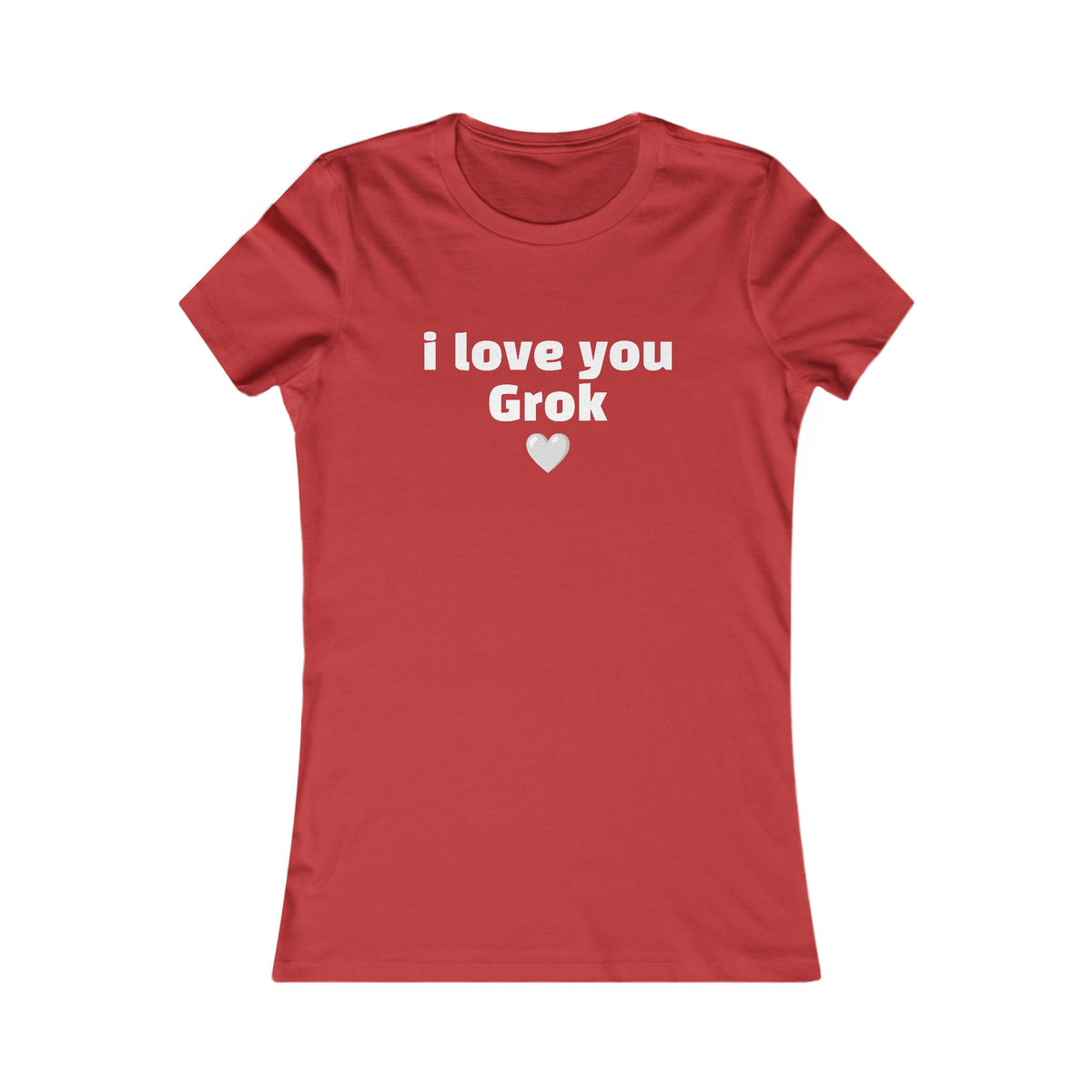 I Love You Grok Women's Tee — Minimalist Romantic Graphic Shirt