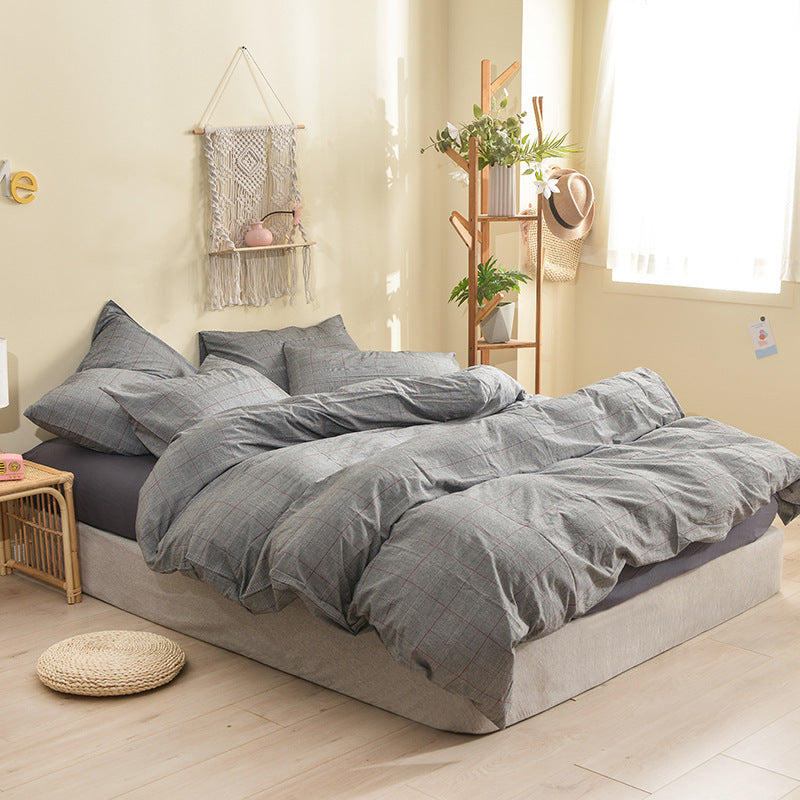 Four Piece Cotton Washed Cotton Set