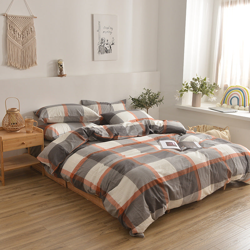Four Piece Cotton Washed Cotton Set