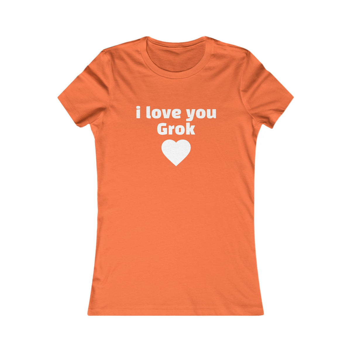 I Love You Grok Women's Tee — Minimalist Romantic Graphic Shirt