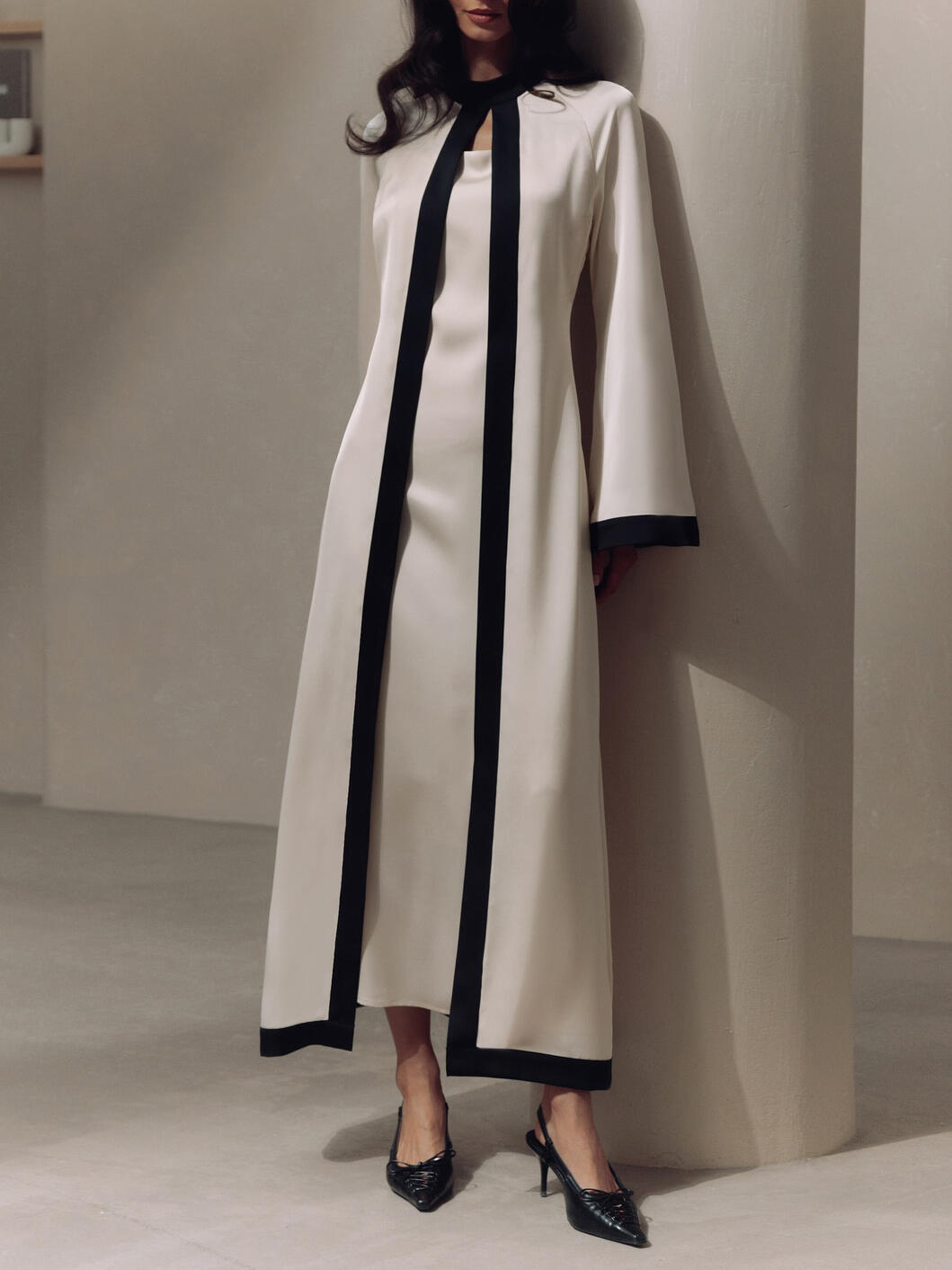 Halter Neck Cardigan Dress