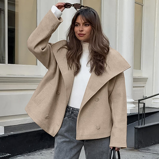 Long-sleeved Woolen Coat